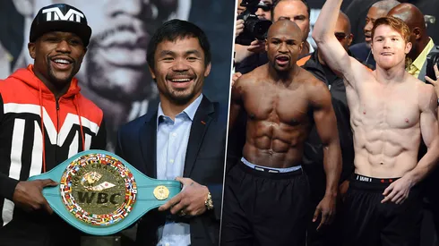 Manny Pacquiao y Canelo Álvarez cobraron fortunas vs. Floyd Mayweather.