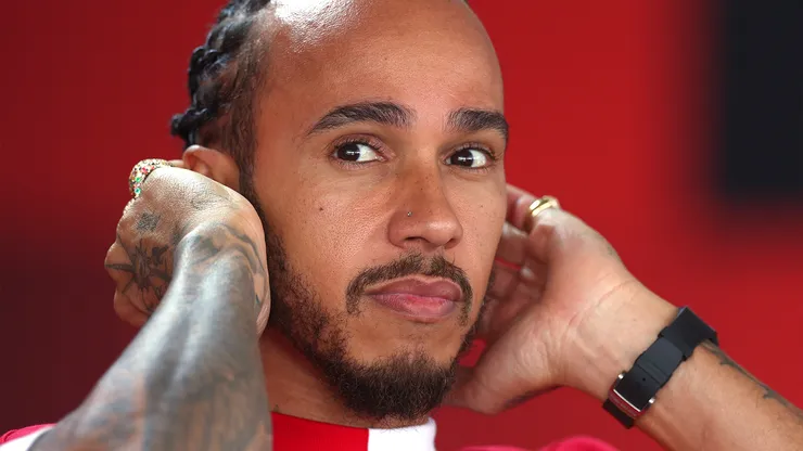 Lewis Hamilton en Ferrari