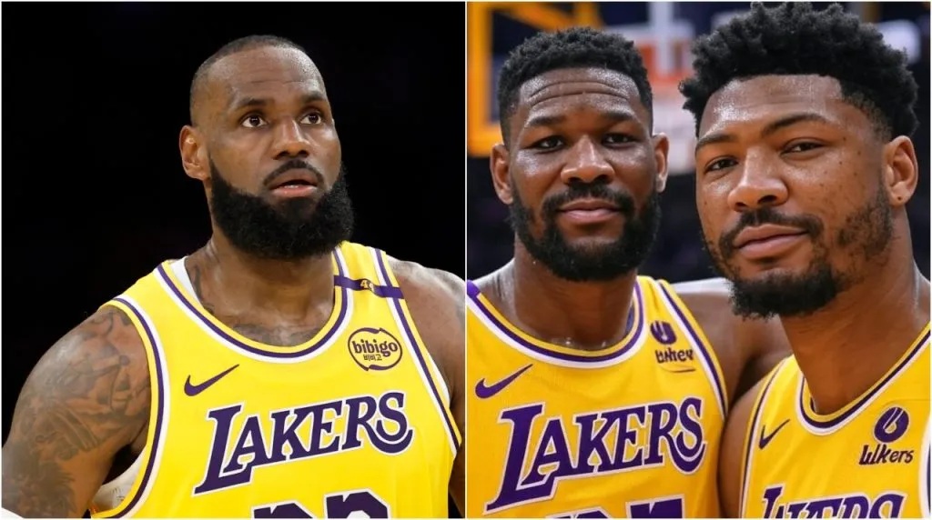 LeBron, Ayton y Smart. (Foto: Getty Images y Grok)