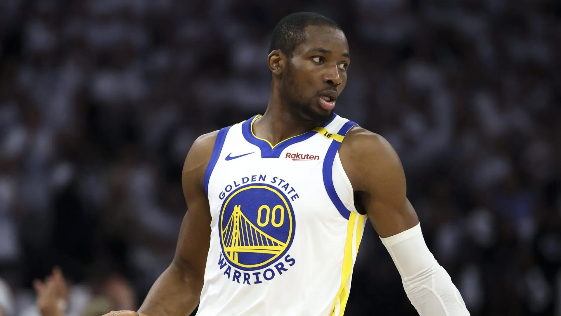Jonathan Kuminga sería la moneda de cambio que tienen los Warriors para cualquier negociación. (GETTY IMAGES)