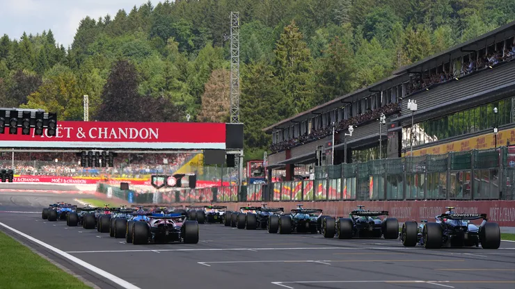 La parrilla de salida del Gran Premio de Bélgica 2025