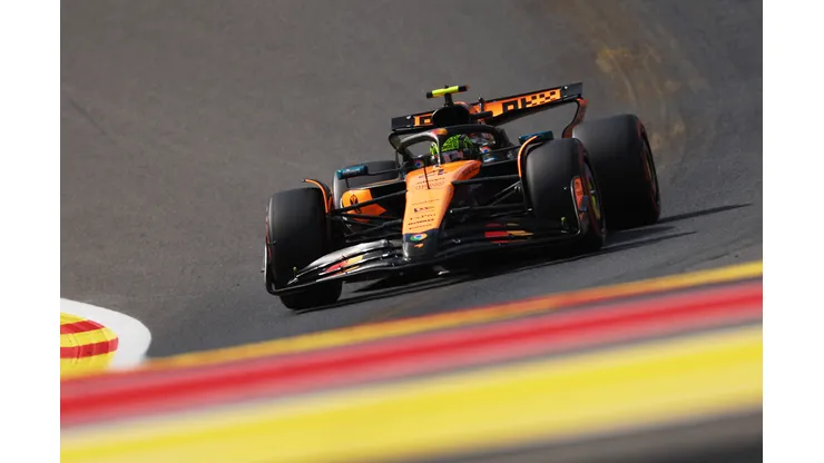 Lando Norris en el GP de Bélgica 2025