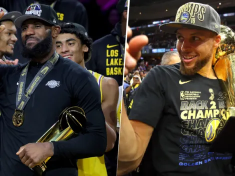 Mientras LeBron James ganó 4 anillos de NBA en su carrera, los que consiguió Curry