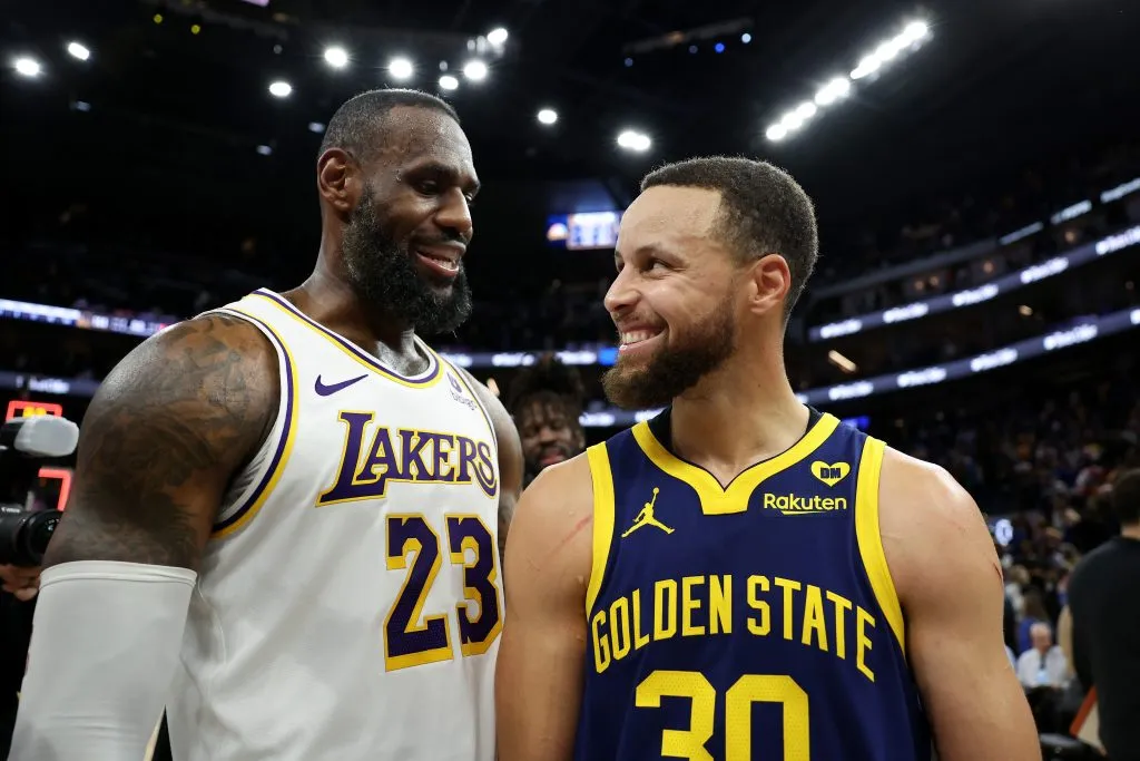LeBron James y Stephen Curry (Getty Images)