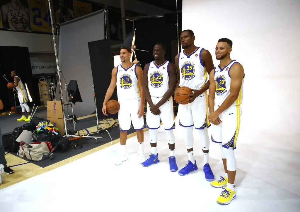 Media Day de Golden State Warriors en 2017 (GETTY IMAGES)