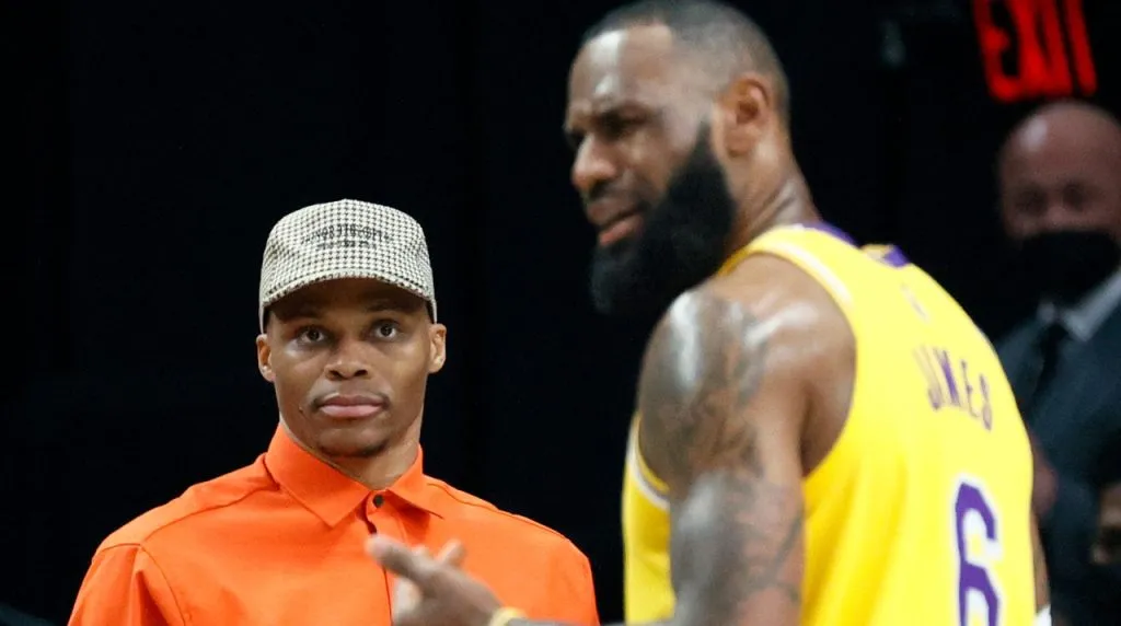 Russell Westbrook y LeBron James. (Foto: Getty Image)