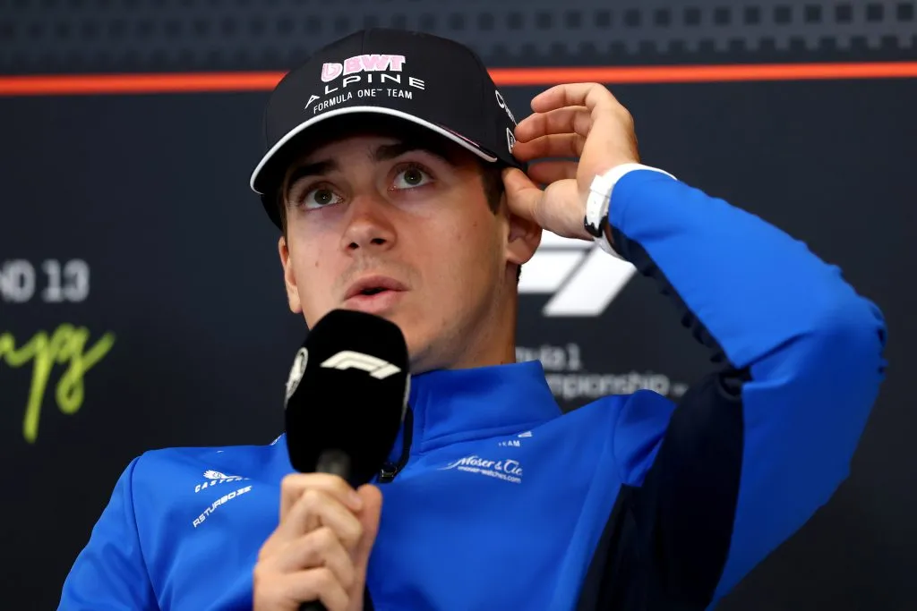 Franco Colapinto en rueda de prensa (GETTY IMAGES)