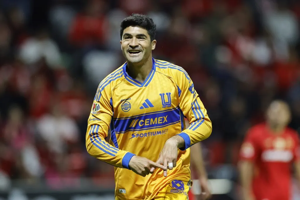 Nico Ibáñez le convirtió un doblete a Toluca (Getty Images)