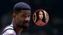 Deandre Ayton y modelo de Instagram.