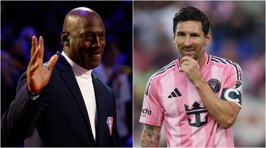 Michael Jordan y Lionel Messi. (Foto: Getty Images)