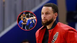 Jugadores de Warriors y Stephen Curry.