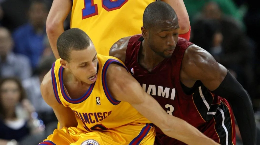 Stephen Curry y Dwyane Wade. (Foto: Getty Images)