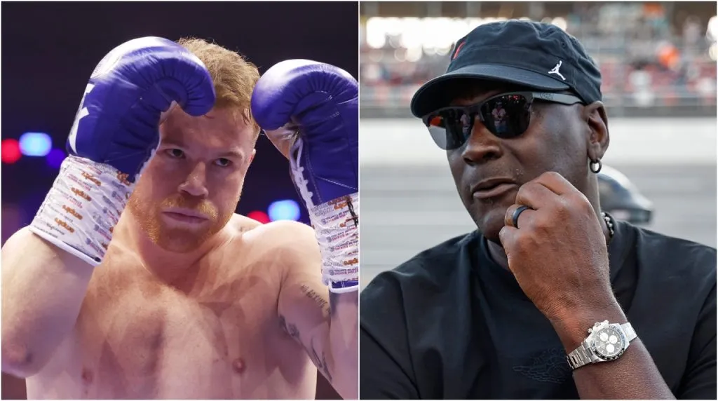 Saúl Canelo Álvarez y Michael Jordan. (Foto: Getty Images)