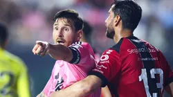 Messi festejó el gol de la victoria de Inter Miami ante Atlas en la cara de Matías Cóccaro.