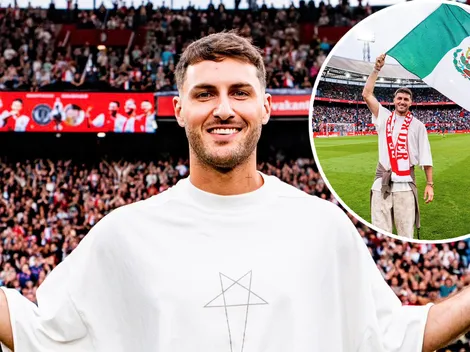 Santiago Giménez fue homenajeado como una leyenda por Feyenoord