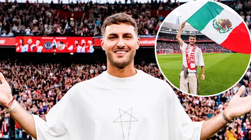 Santiago Giménez se hizo presente en De Kuip durante el amistoso entre Feyenoord y Wolfsburgo.