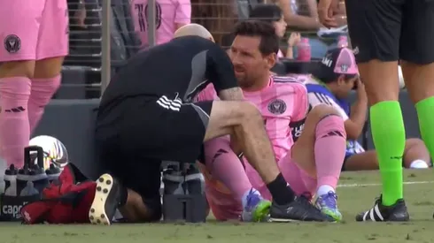Messi se lesionó y no llegaría al juego con Pumas.