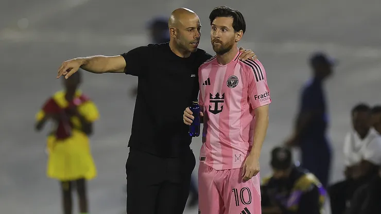 Javier Mascherano y Lionel Messi