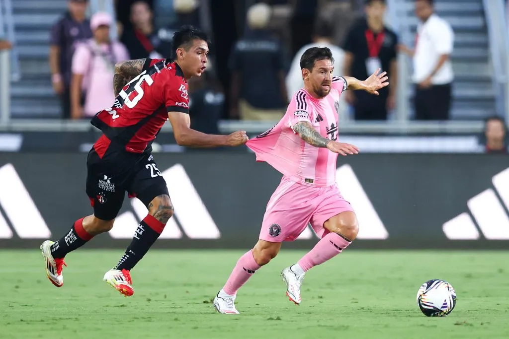 Atlas se enfrentó con el Inter Miami de Lionel Messi (Getty Images)