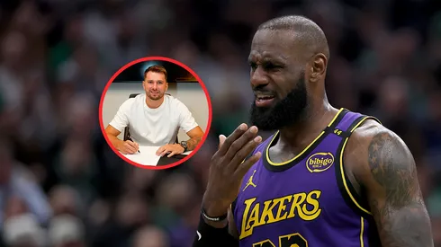 Luka Doncic y LeBron James.