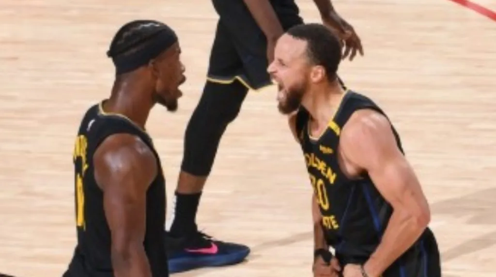 Jimmy Butler Stephen Curry NBA Warriors