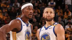 Jimmy Butler y Stephen Curry.