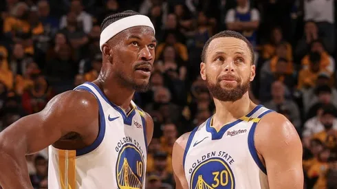 Jimmy Butler y Stephen Curry.
