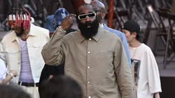 PARIS, FRANCE - JUNE 24: (EDITORIAL USE ONLY - For Non-Editorial use please seek approval from Fashion House) James Harden attends the Louis Vuitton Menswear Spring/Summer 2026 show as part of Paris Fashion Week on June 24, 2025 in Paris, France. (Photo by Kristy Sparow/Getty Images)