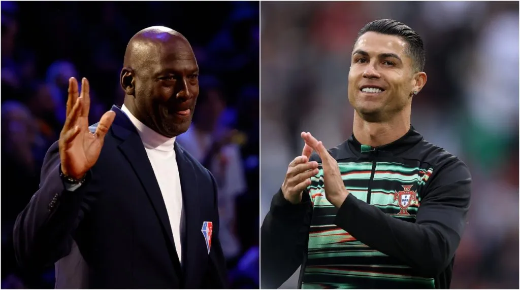 Michael Jordan y Cristiano Ronaldo. (Foto: Getty Images)
