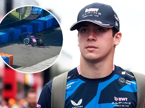 Preocupación por un fuerte accidente de Colapinto: fue hospitalizado