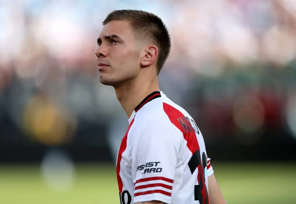 Franco Mastantuono en el Mundial de Clubes 2025 (GETTY IMAGES)