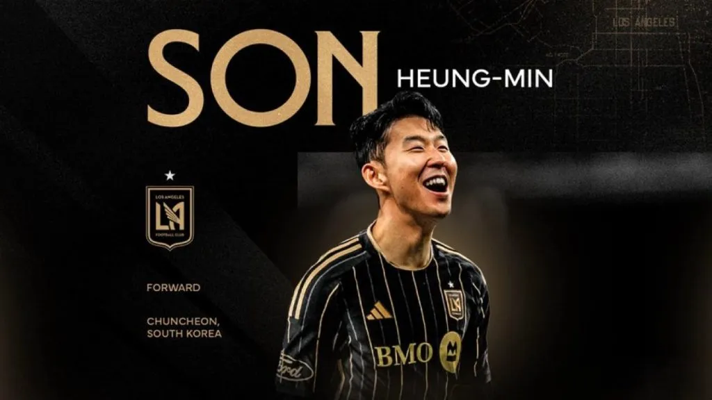 Heung-Min Son, ya presentado en Los Ángeles FC.