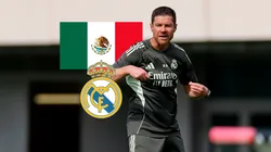 Xabi Alonso en el entrenamiento de Real Madrid