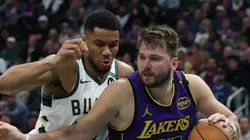 Giannis Antetokounmpo y Luka Doncic.