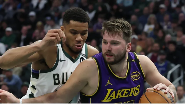 Giannis Antetokounmpo y Luka Doncic.