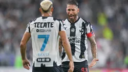 Sergio Ramos y Germán Berterame, uno de los goleadores de la Liga MX.