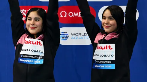 Obtuvieron el bronce en la prueba de trampolín sincronizado de tres metros en Singapur 2025.