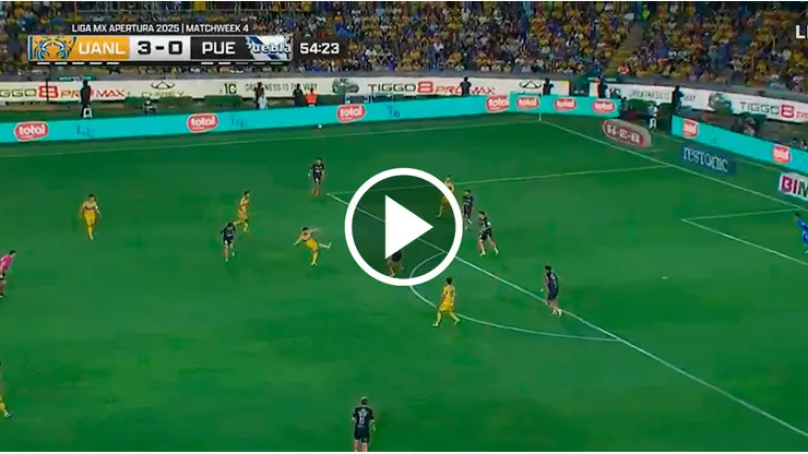 Ángel Correa y su primer gol en la Liga MX.