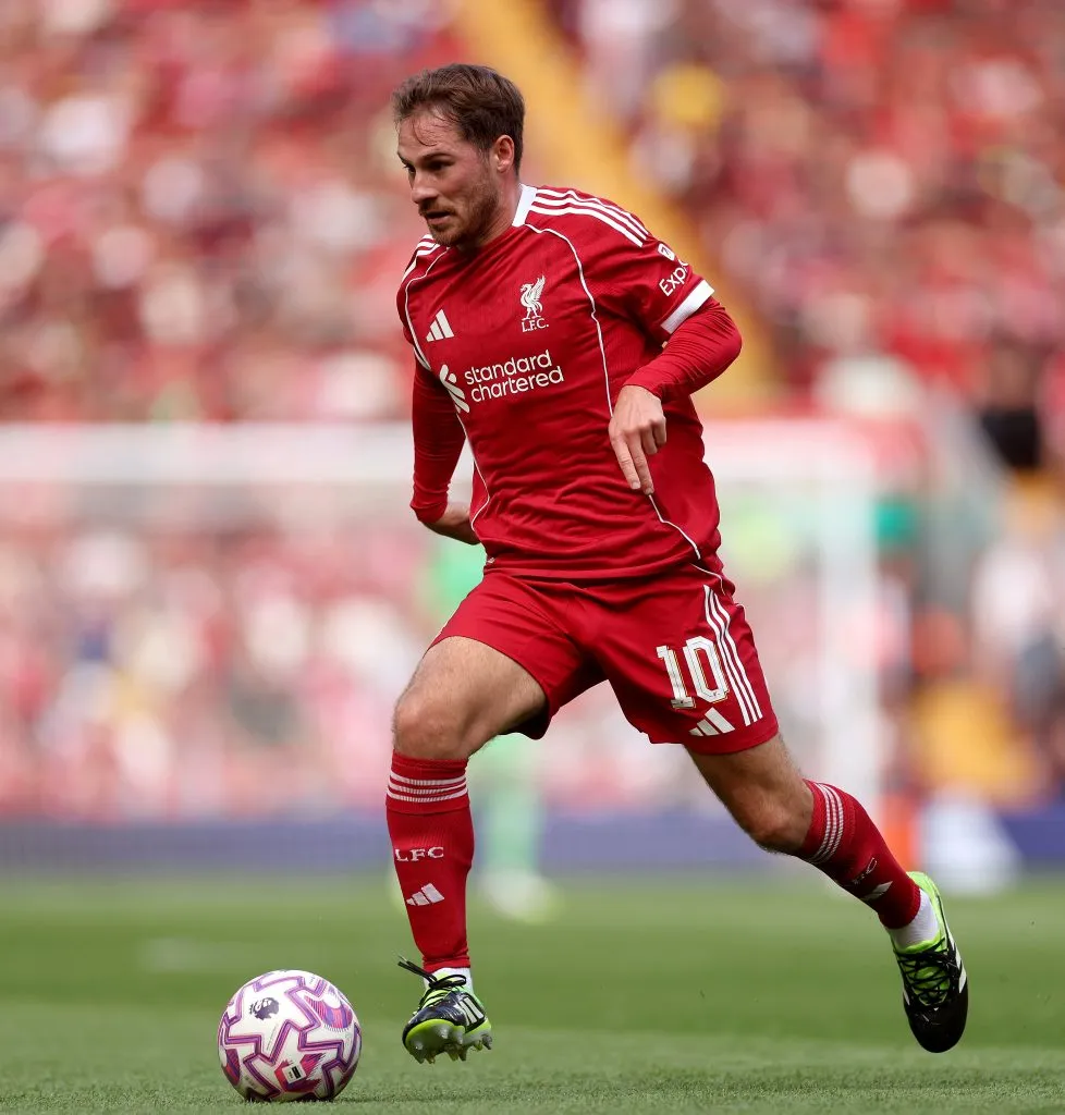 Alexis Mac Allister en la pretemporada con Liverpool (GETTY IMAGES)