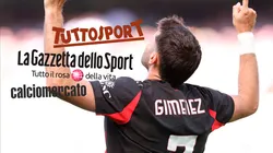 Santiago Giménez recibió el respaldo de la prensa italiana