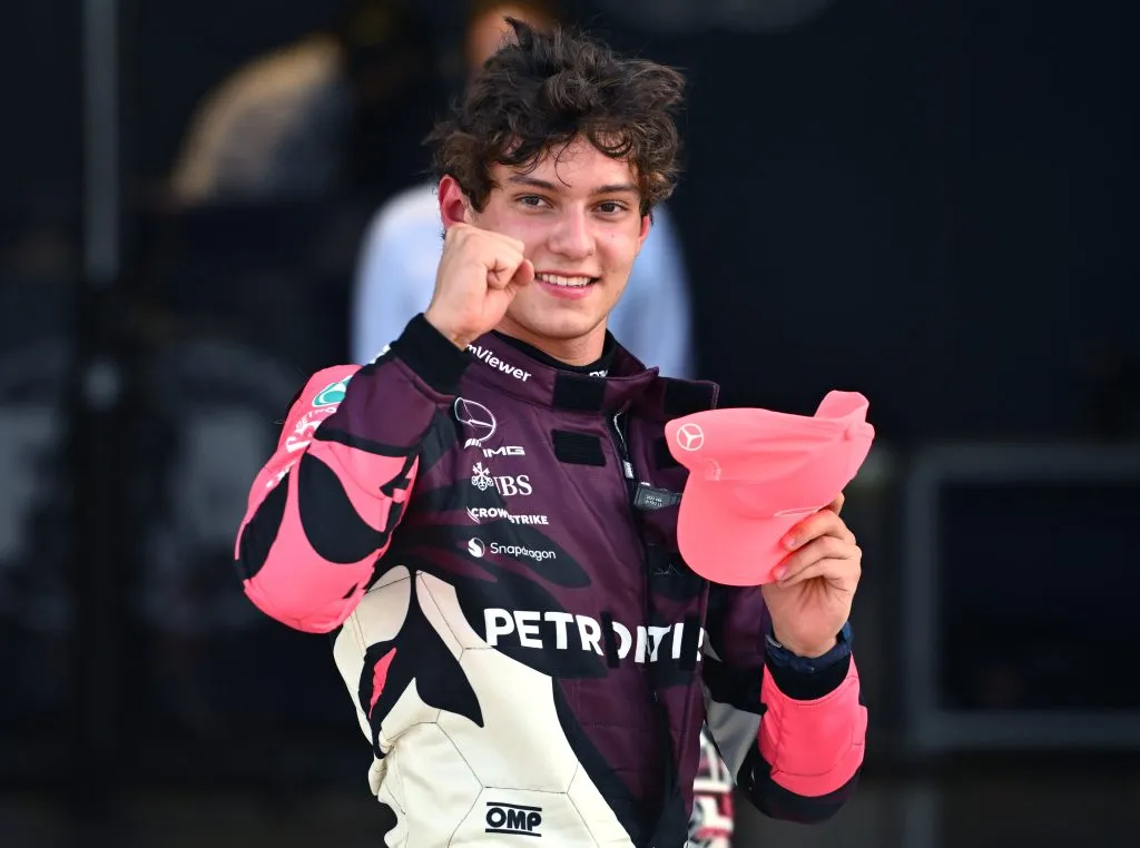 Kimi Antonelli celebra su pole en Miami (GETTY IMAGES)