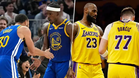 Comparación de valores entre Golden State Warriors y Los Angeles Lakers