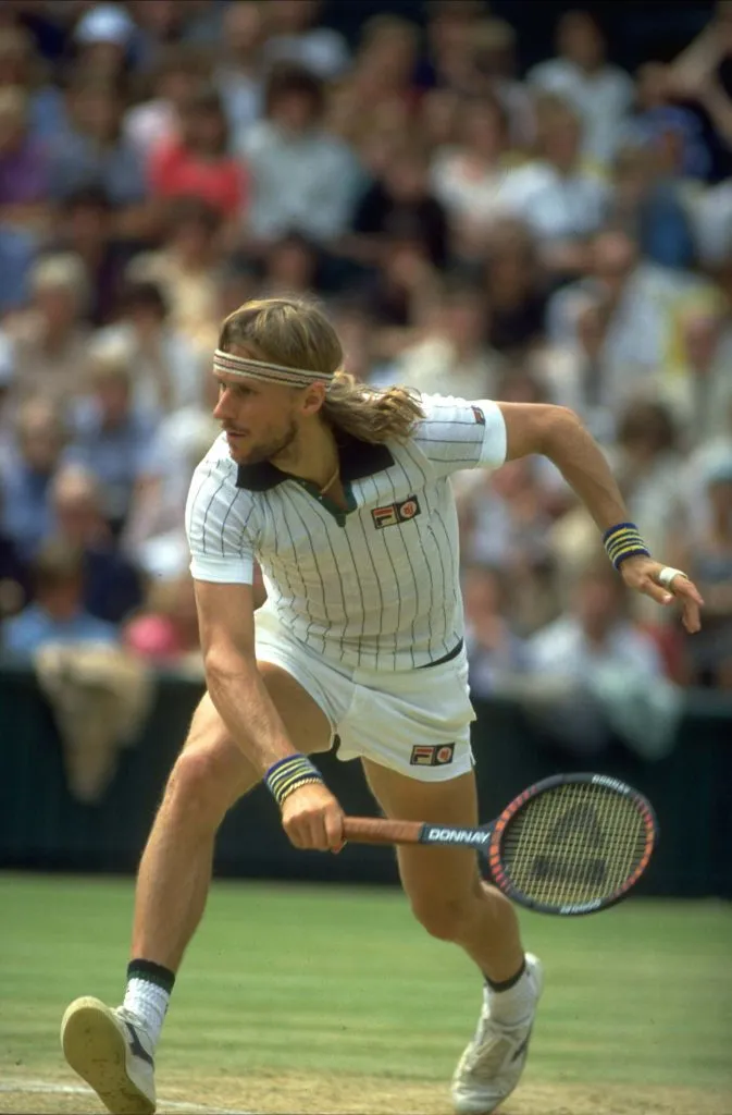 Björn Borg durante su etapa como tenista (Getty Images)