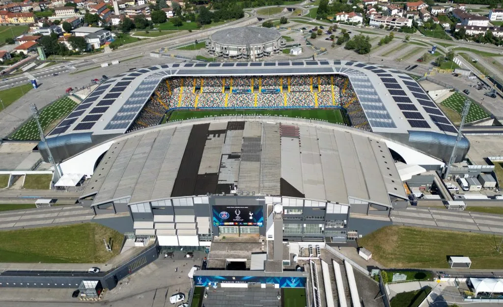 El Bluenergy Stadium (o Estadio Friuli) albergará la Supercopa de Europa 2025 / Getty Images