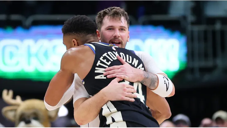 Luka Doncic y Giannis Antetokounmpo.