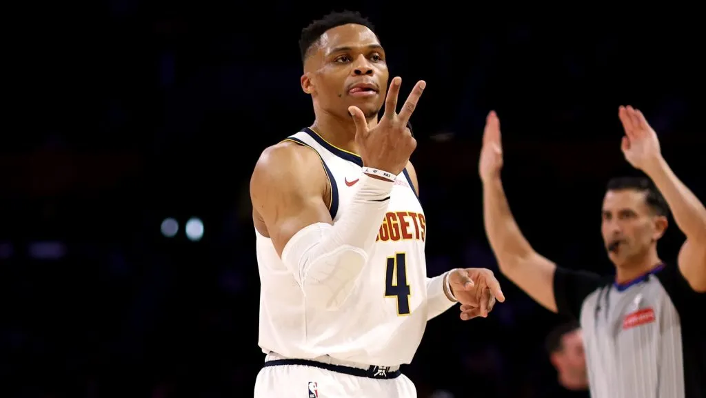 Russell Westbrook jugó para Denver Nuggets la última temporada de la NBA. (GETTY IMAGES)