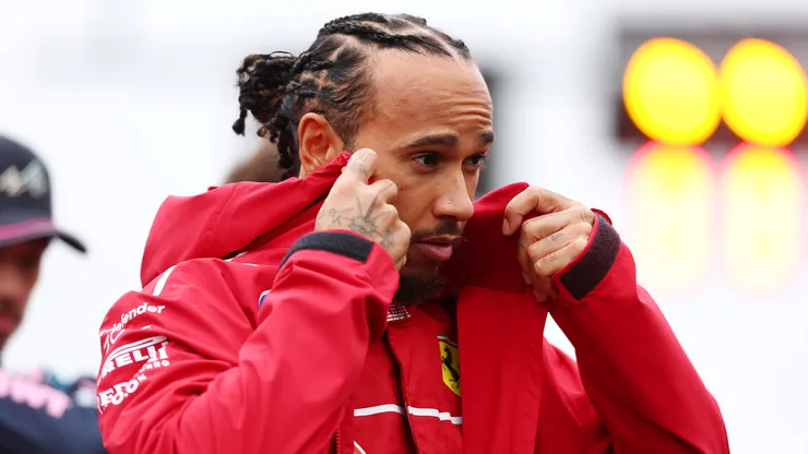 Lewis Hamilton en Ferrari
