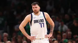Luka Doncic con el jersey de Dallas Mavericks