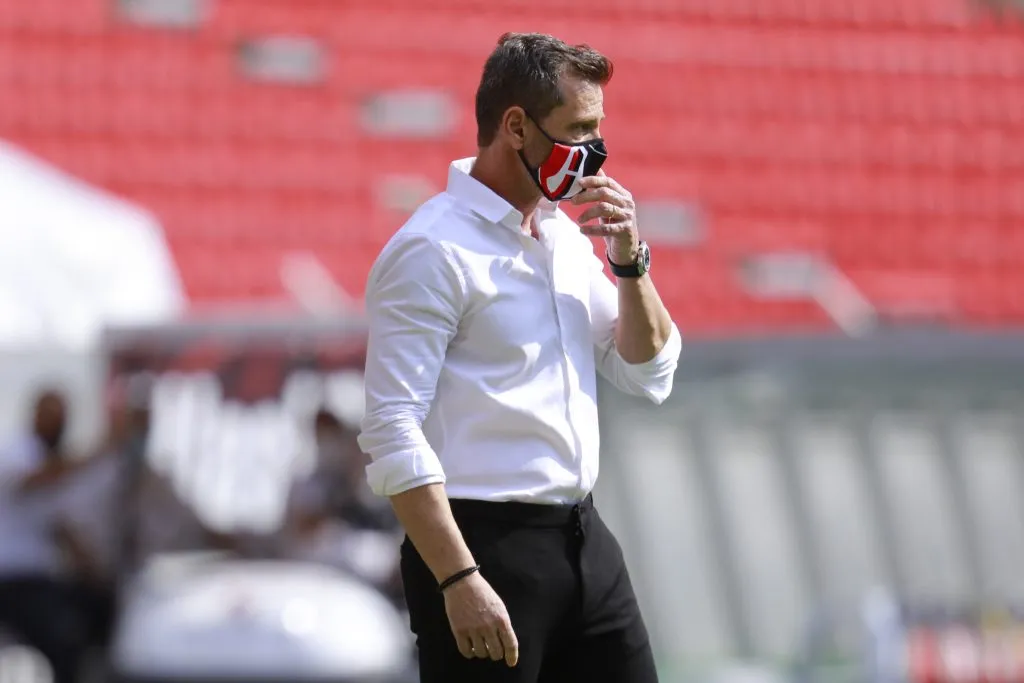 Diego Cocca, en épocas pandémicas, dirigió su primer partido en Atlas ante Querétaro. Este domingo hará su re-estreno en La Academia frente al mismo rival. (Imago7)