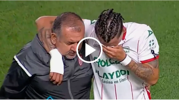 Cristian Calderón fue reemplazado por lesión.